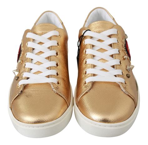 dolce gabbana sneaker gold